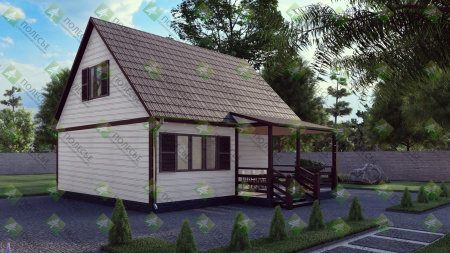Каркасный дом Жемчужина - 2 7x8