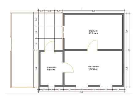 Дачный дом Беседа 6х9 Дачный дом Беседа 6х9