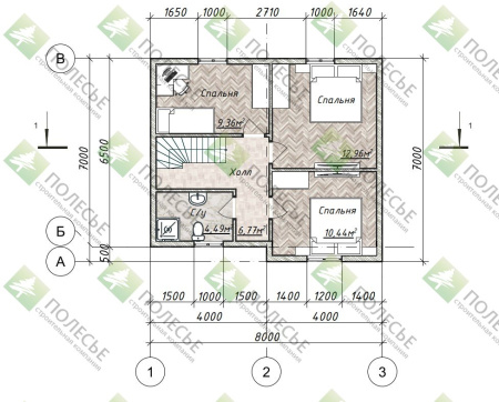 Каркасный дом Уют 7х8