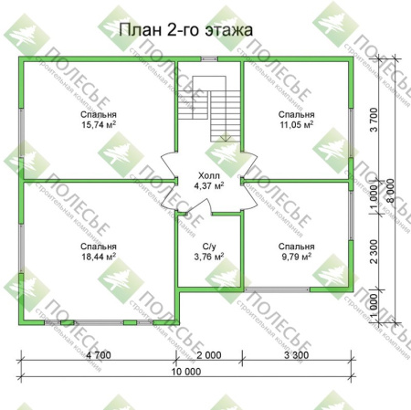 Каркасный дом Алексей 8x10