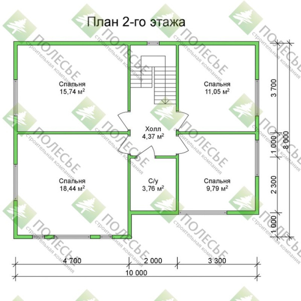 Каркасный дом Алексей 8x10