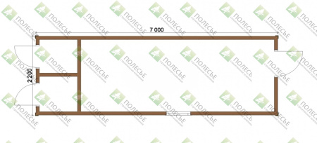 Бытовка 072 - 2,2х7