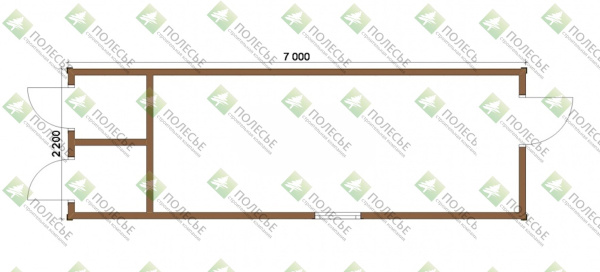 Бытовка 072 - 2,2х7