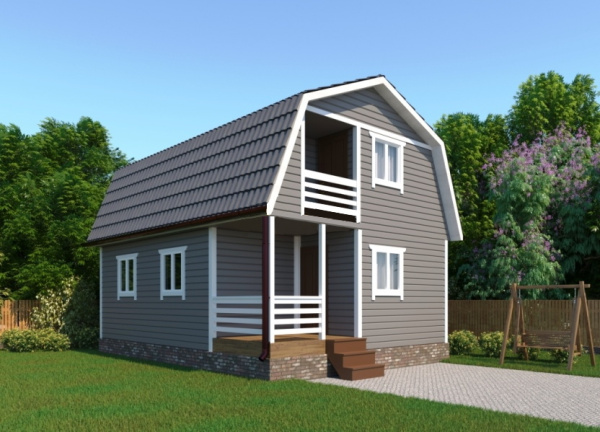 Дачный дом Престиж-3 6х8 Дачный дом Престиж-3 6х8