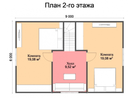 Каркасный дом Подмосковье 6х9