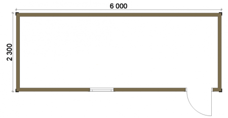 Бытовка 060 - 2,2х6 Бытовка 060 - 2,2х6