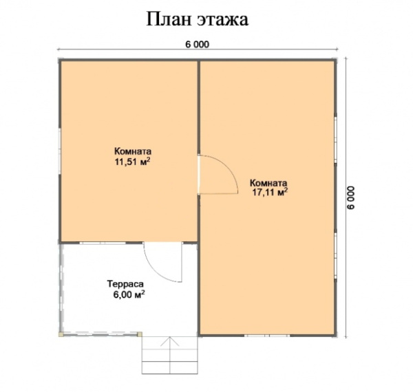 Дачный дом Лето 6х6 Дачный дом Лето 6х6
