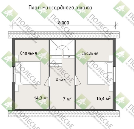 Дачный дом Ясень 6х8