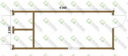 Бытовка 064 - 2,2х6