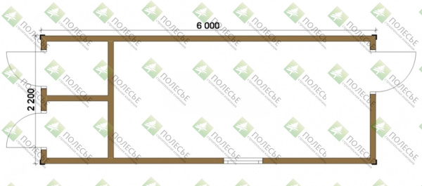 Бытовка 064 - 2,2х6