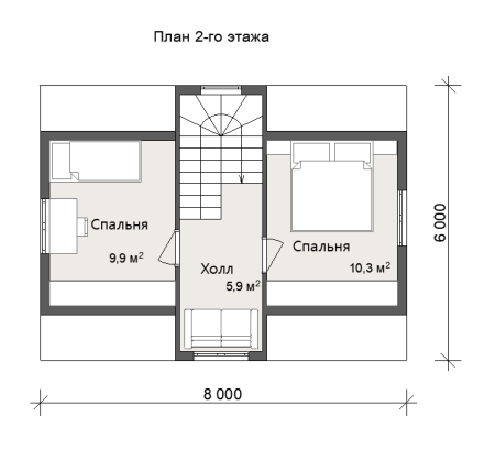 Дачный дом Атлант 6х8