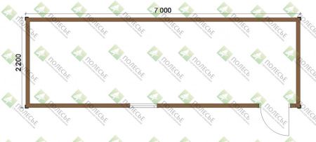 Бытовка 070 - 2,2х7