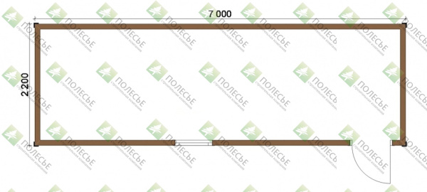 Бытовка 070 - 2,2х7