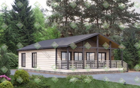 Каркасный дом Клондайк 9x14