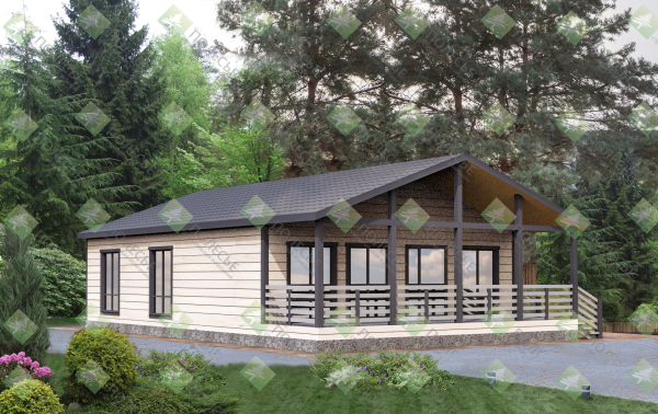 Каркасный дом Клондайк 9x14