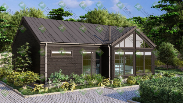 Каркасный дом Рай 7x10