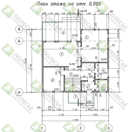 Каркасный дом ВЕГАС 9х9