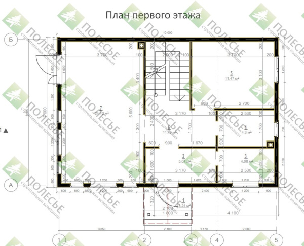 Каркасный дом Семейный 7х10