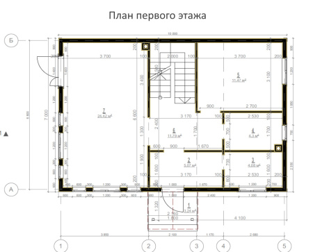 Каркасный дом Семейный 7х10 Каркасный дом Семейный 7х10