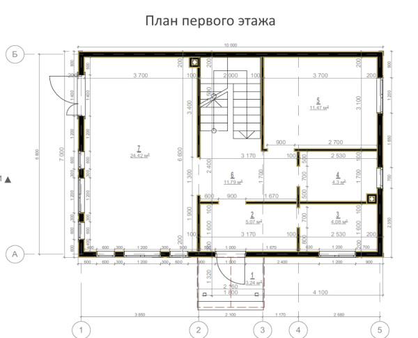 Каркасный дом Семейный 7х10 Каркасный дом Семейный 7х10