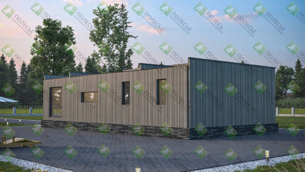 Модульный дом Фараон 9,6х8 м