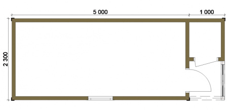 Бытовка 066 - 2,2х6 Бытовка 066 - 2,2х6