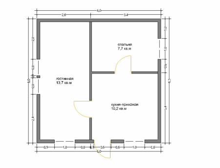 Каркасный дом Классика 6x6 Каркасный дом Классика 6x6