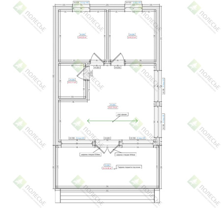 Дачный дом Орбита 60 6х10