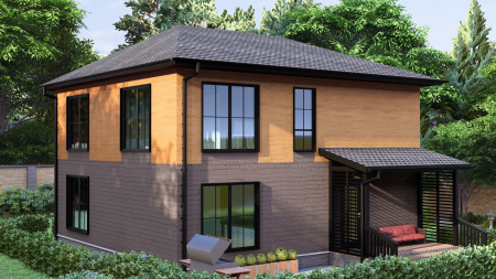 Каркасный дом МОСКВА 8х9 Каркасный дом МОСКВА 8х9