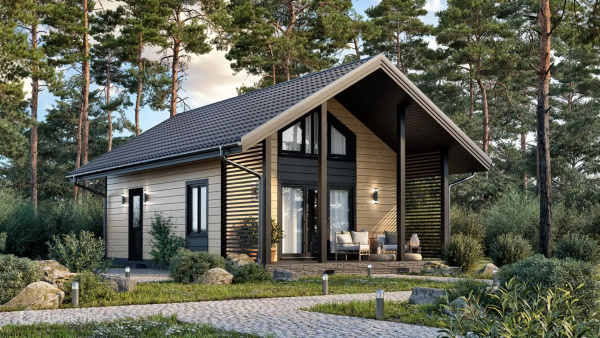 Каркасный дом Скандик 6x10 Каркасный дом Скандик 6x10