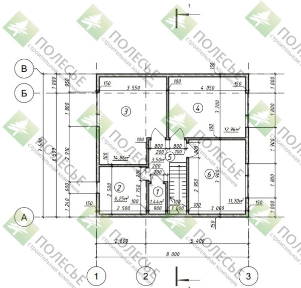 Каркасный дом Премьера-3 8х8