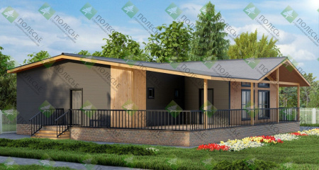 Каркасный дом Авангард 12x17