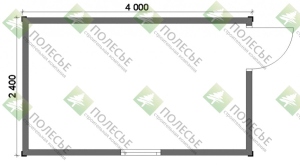 Блок контейнер № 040 - 2,4х4