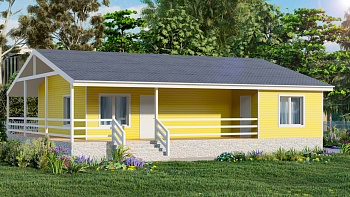 Каркасный дом Пелагея 12x11 Каркасный дом Пелагея 12x11