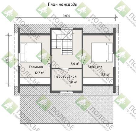 Дачный дом Коломна 6х9