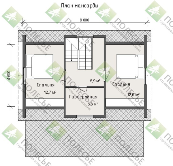 Дачный дом Коломна 6х9