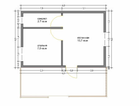 Дачный дом Ранчо 6Х6 Дачный дом Ранчо 6Х6