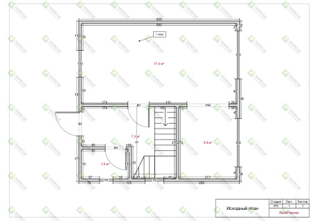 Дачный дом Престиж 6х6