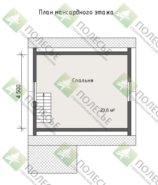 Дачный дом Ранчо-2 6х6