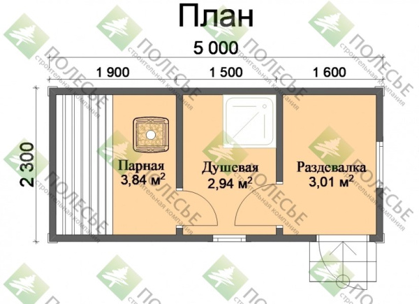 Мобильная баня №5