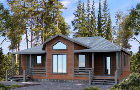 Каркасный дом Валдай 11x12 Каркасный дом Валдай 11x12