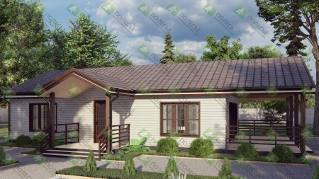 Каркасный дом Новорижский 7x15