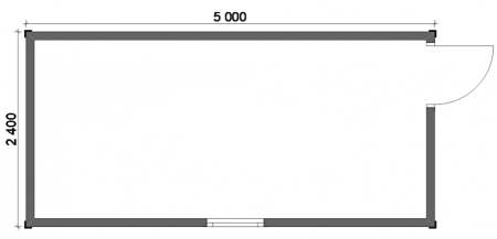 Блок контейнер № 050 - 2,4х5 Блок контейнер № 050 - 2,4х5