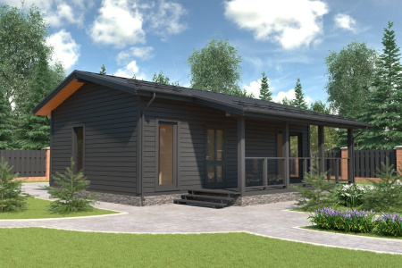 Каркасный дом Комфорт -3 6х9