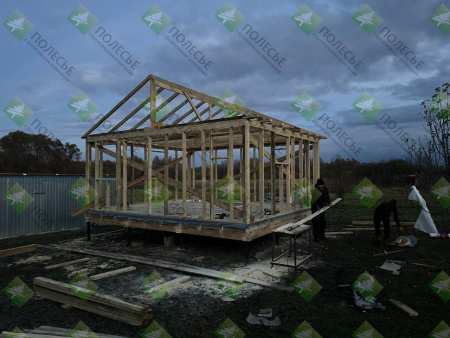 Каркасная баня Елена 6x5