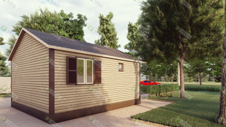Каркасный дом Гройсен 5x6