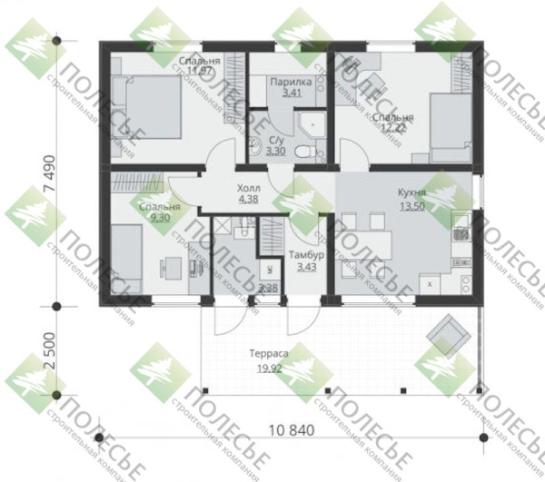 Каркасный дом Наргиз 8х11
