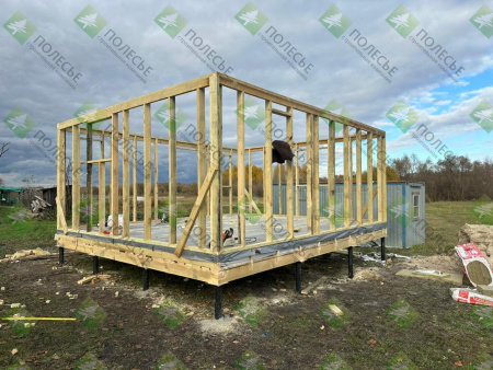 Каркасная баня Елена 6x5