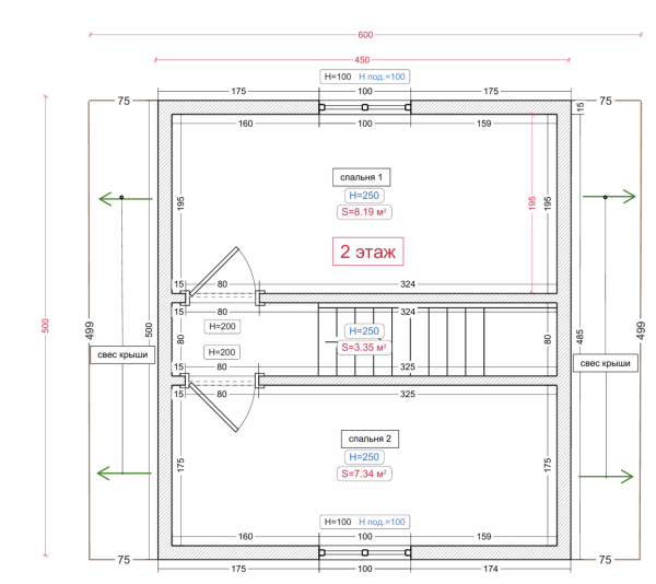 Каркасный дом Лидер-3 6x5 Каркасный дом Лидер-3 6x5