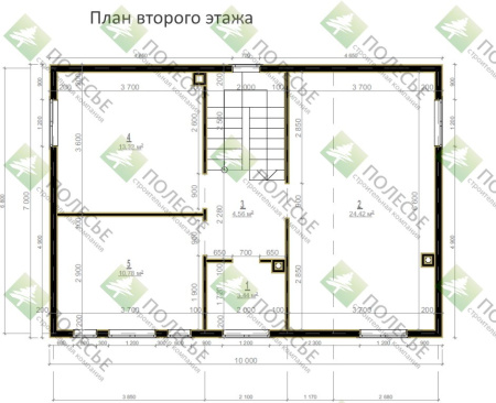 Каркасный дом Семейный 7х10